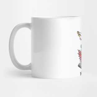 Ride with Eagle and Skull Tattoo Design Mug